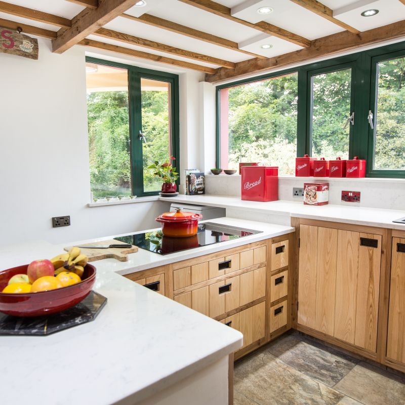 Rustic Elm and Ash Kitchen